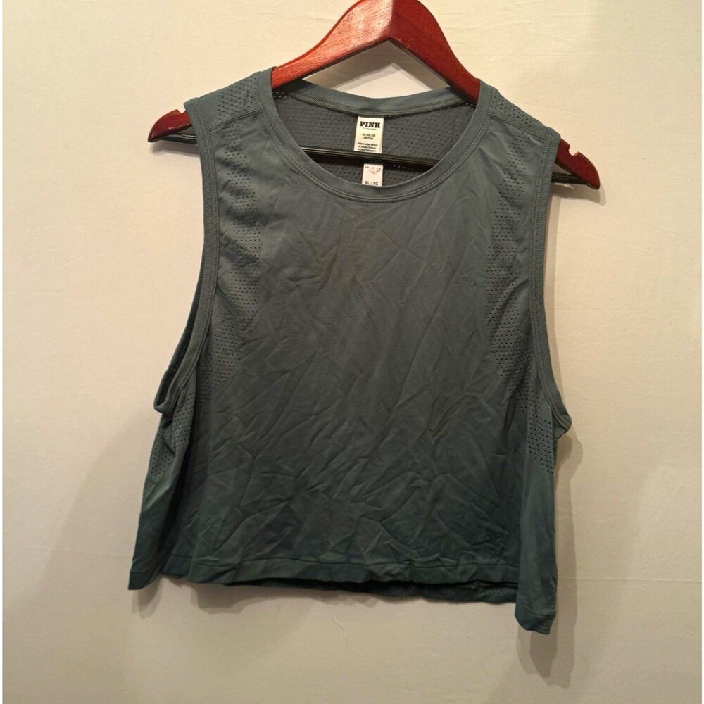 PINK Victoria’s Secret Soft Seamless Muscle Tank Relaxed Fit Gray Women’s XL